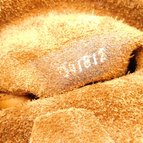 FRYE Cognac Brown Soft Leather Buckled Slouch Moto Boots 7.5 - Picture 9 of 9